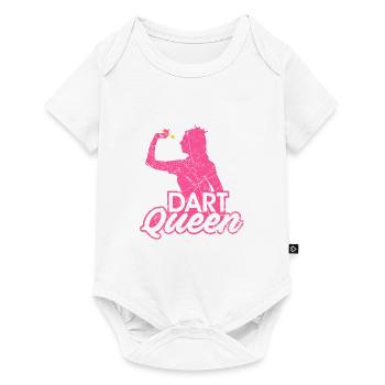 Dart Queen Dart Player Dart Queen Cadeau - Body à manches courtes Premium Bébé - blanc - Devant