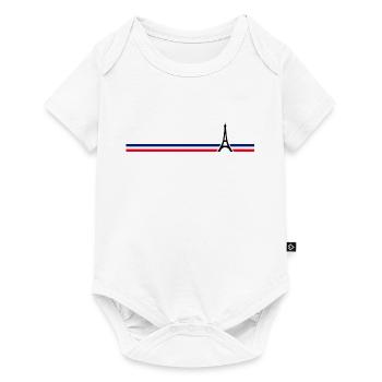 Paris - Eiffelturm - Baby Premium Kurzarmbody - Weiß - Vorne