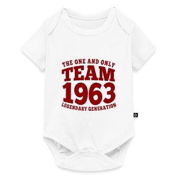 Équipe/Vintage/Génération 1963, 60e anniversaire 2023 - Body à manches courtes Premium Bébé - blanc - Devant