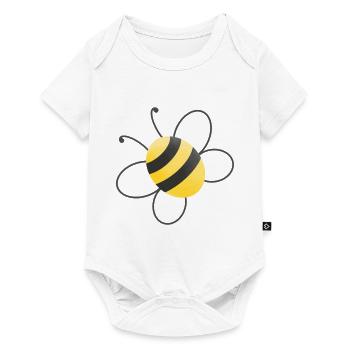 Bee - Baby Premium short-sleeve bodysuit - white - Front