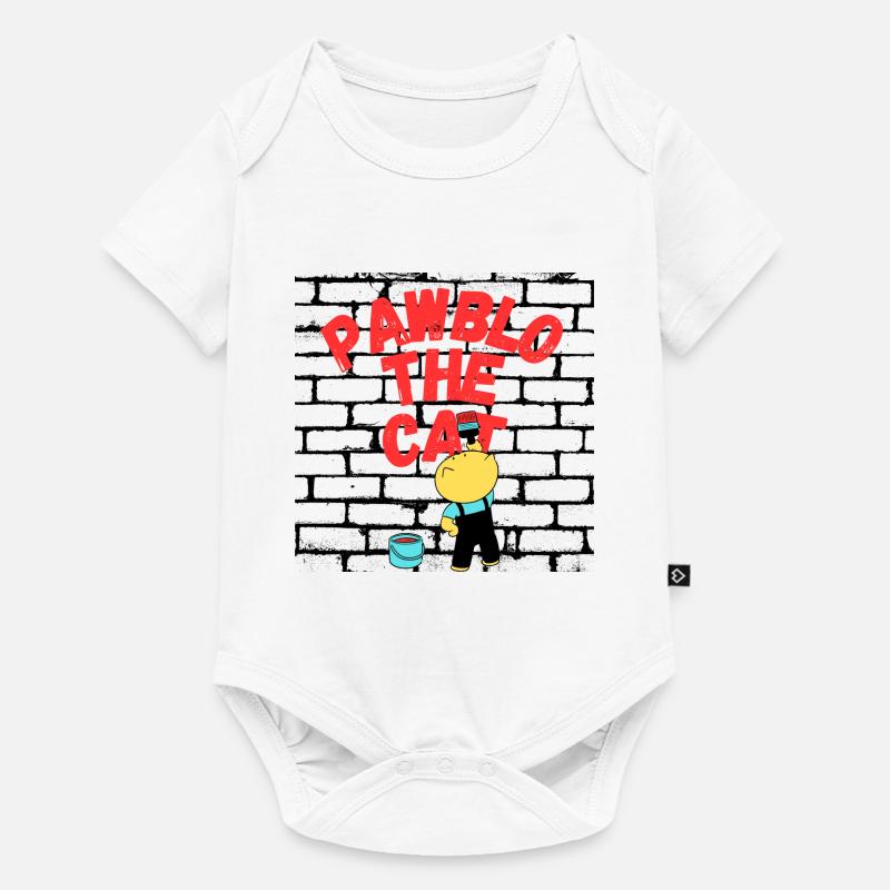 PAWBLO THE CAT - Baby Premium short-sleeve bodysuit - white