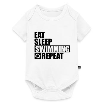 Natation Sports nautiques - Body à manches courtes Premium Bébé - blanc - Devant
