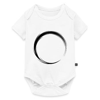 Circle Icon Shape Black - Baby Premium short-sleeve bodysuit - white - Front