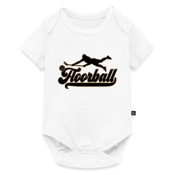 Colors can be changed | Floorball Player Floorball - Baby Premium short-sleeve bodysuit - white - Front