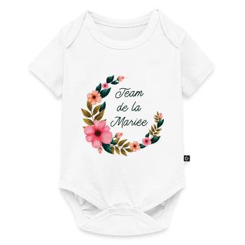 Enterrement de vie de garçon EVG Staff Marié Drôle - Body à manches courtes Premium Bébé - blanc - Devant