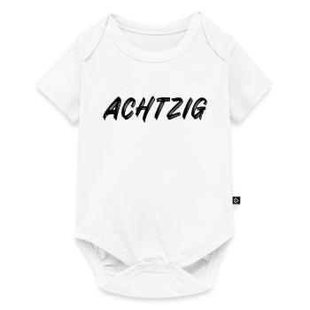 80 - Achtzig - 80. Geburtstag - Baby Premium Kurzarmbody - Weiß - Vorne