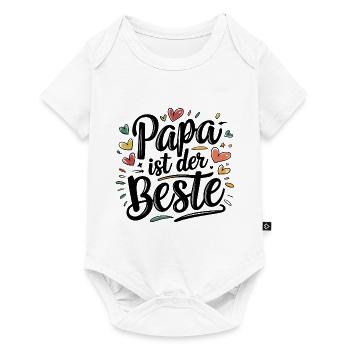 Papa est le meilleur - Body à manches courtes Premium Bébé - blanc - Devant