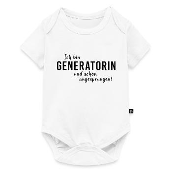 Human Design System Generatorin Sakral Energie - Baby Premium Kurzarmbody - Weiß - Vorne