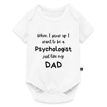 Ich möchte ein Physiker wie mein Vater werden - Baby Premium Kurzarmbody - Weiß - Vorne