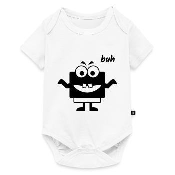 Kleines Monster macht Buh - Baby Premium Kurzarmbody - Weiß - Vorne