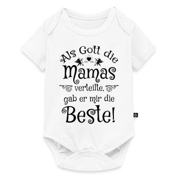 Die Beste Mama - Baby Premium Kurzarmbody - Weiß - Vorne