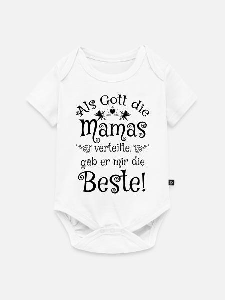 Die Beste Mama - Baby Premium Kurzarmbody - Weiß