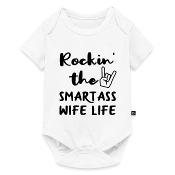 Wife housewife gift - Baby Premium short-sleeve bodysuit - white - Front