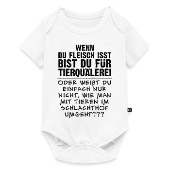 Veganer-Shirts gegen anti-veganes Bullshit-Bingo - Baby Premium Kurzarmbody - Weiß - Vorne