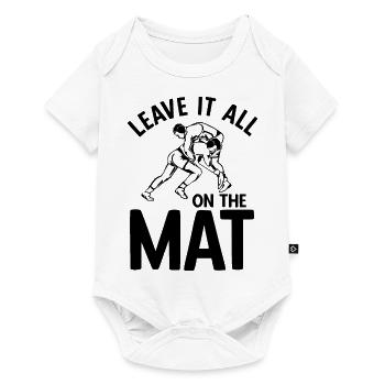 Grappling Martial Arts Wrestling - Baby Premium Kurzarmbody - Weiß - Vorne