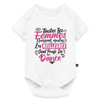 Prof Professeur Danse Métier Humour Cadeau - Body à manches courtes Premium Bébé - blanc - Devant