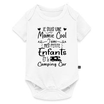 Mamie J'aime Mes Petite Enfants et le Camping-Car - Body à manches courtes Premium Bébé - blanc - Devant