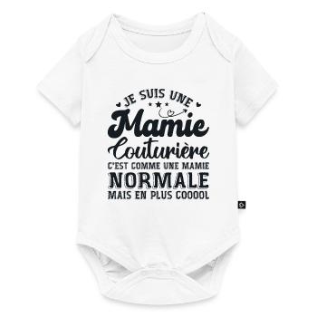 Mamie Couturière Humour Mamie Cadeau - Body à manches courtes Premium Bébé - blanc - Devant