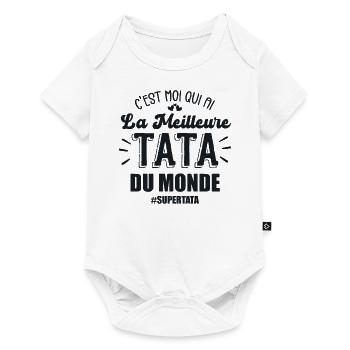 C'est moi qui ai la meilleure tata du monde - Body à manches courtes Premium Bébé - blanc - Devant