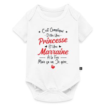 Princess and Godmother - Baby Premium short-sleeve bodysuit - white - Front