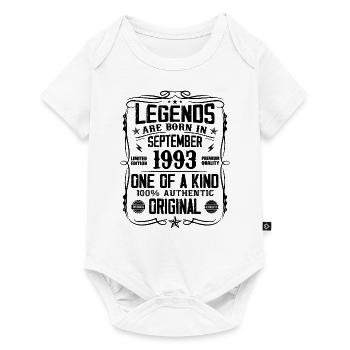 Septembre 1993 Vintage Retro Cadeau d’anniversaire - Body à manches courtes Premium Bébé - blanc - Devant