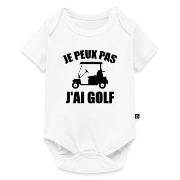 Je Peux Pas J'ai Golf - Body à manches courtes Premium Bébé - blanc - Devant