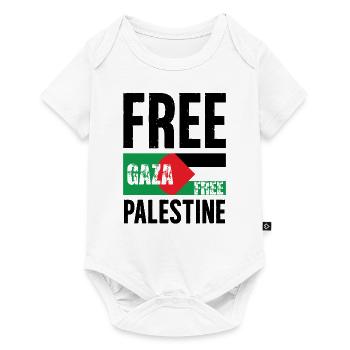 Libérez Gaza Libérez la Palesine - Body à manches courtes Premium Bébé - blanc - Devant
