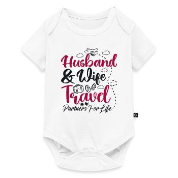 Couple Matching Husband And Wife Travel Partners - Baby Premium short-sleeve bodysuit - white - Front