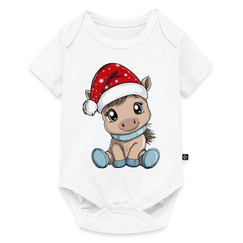Horse Christmas Cute Cute Xmas Christmassy - Baby Premium short-sleeve bodysuit - white - Front
