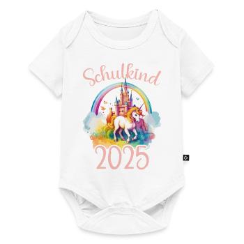 School Child 2025 Unicorn Enrollment School Student - Baby Premium short-sleeve bodysuit - white - Front
