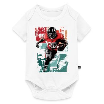Joueur de football américain USA Amérique Sports Rétro - Body à manches courtes Premium Bébé - blanc - Devant