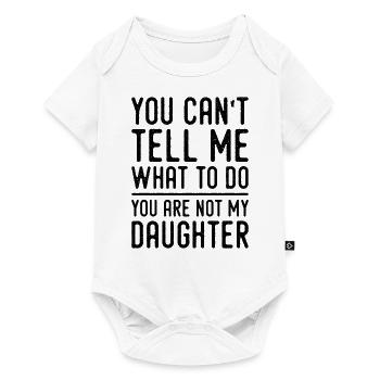 Lustige Papa T-Shirts Vater Papa Papa von Tochter Papa - Baby Premium Kurzarmbody - Weiß - Vorne