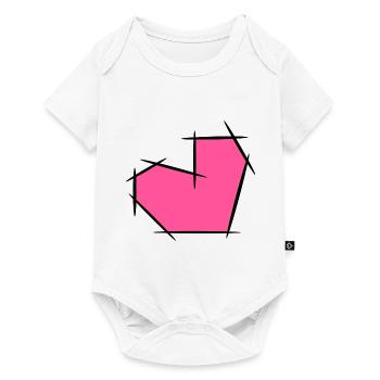 Heart of lines - Baby Premium short-sleeve bodysuit - white - Front