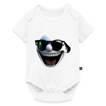 Lachendes Gesicht - Baby Premium Kurzarmbody - Weiß - Vorne