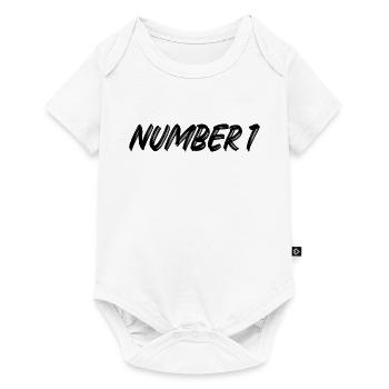 Number 1 - one - first - first - 1 - number 1 - Baby Premium short-sleeve bodysuit - white - Front