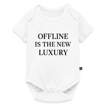 Offline is the New Luxury – Minimalist Schwa - Baby Premium short-sleeve bodysuit - white - Front