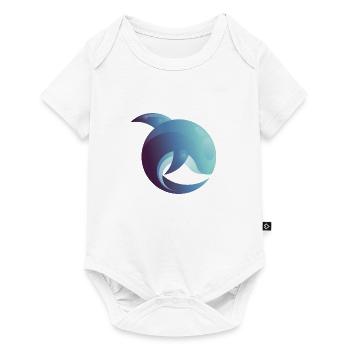 Dolphin forever blue / dolphins illustration - Baby Premium short-sleeve bodysuit - white - Front