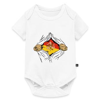 Sicily Flag Italy Palermo Trinacria Italia - Baby Premium short-sleeve bodysuit - white - Front