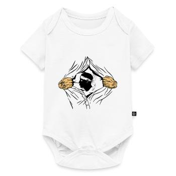 Korsika Flagge Korsika Fahne Corsica Korsischen - Baby Premium Kurzarmbody - Weiß - Vorne