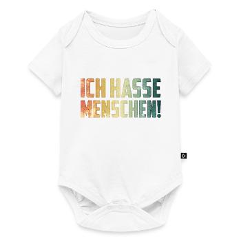 Ich hasse Menschen - Baby Premium Kurzarmbody - Weiß - Vorne