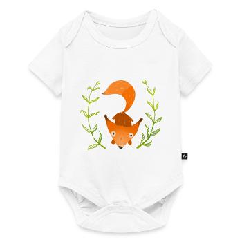 Wildtiere - Baby Premium Kurzarmbody - Weiß - Vorne