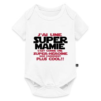 j'ai une super mamie - Body à manches courtes Premium Bébé - blanc - Devant