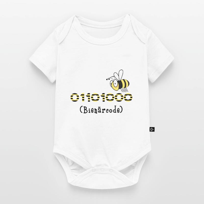 Binary code bee code computer science gift honey Baby Premium short-sleeve bodysuit