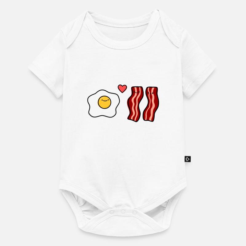 Bacon and egg - Baby Premium short-sleeve bodysuit - white