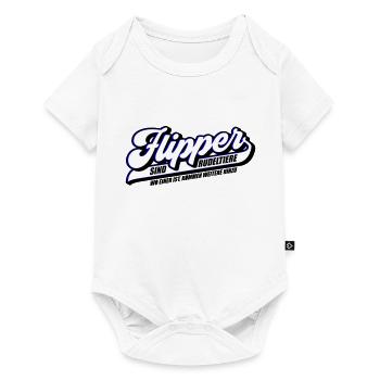 Farben änderbar | Flipper sind Rudeltiere - Baby Premium Kurzarmbody - Weiß - Vorne
