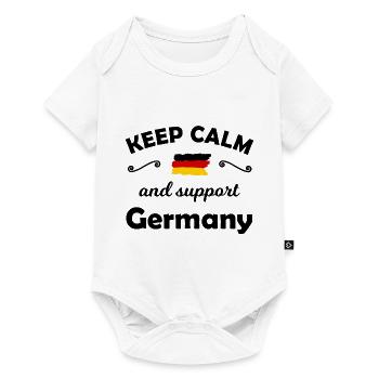 Les supporters allemands - Body à manches courtes Premium Bébé - blanc - Devant