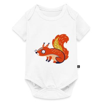 Wildtiere - Baby Premium Kurzarmbody - Weiß - Vorne