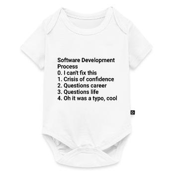 Software Development Process: Crisis to Typo! - Baby Premium Kurzarmbody - Weiß - Vorne
