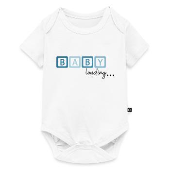 Baby loading…Aufdruck - Baby Premium Kurzarmbody - Weiß - Vorne