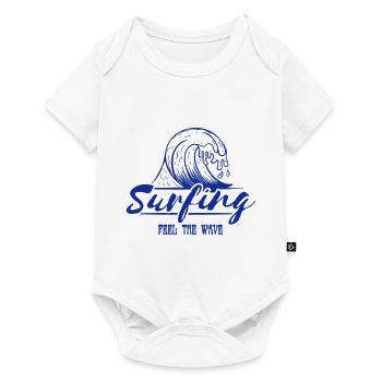 sentir la vague - Body à manches courtes Premium Bébé - blanc - Devant